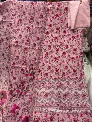Premium Embroidery Cotton Suit